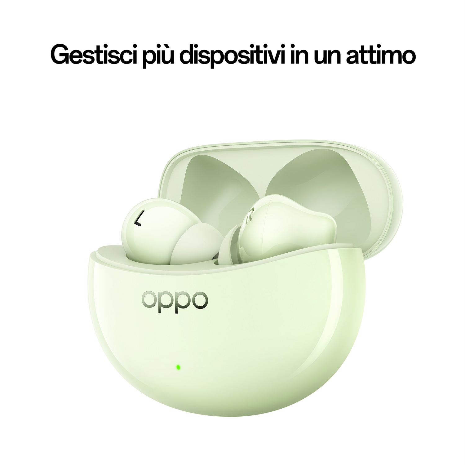 OPPO Enco Air3 Pro Auricolari True Wireless, Driver in Bambù da 12.4mm, 30h di Autonomia, Bluetooth 5.3, Controlli Touch, Cancellazione del rumore IA, Compatibili con Android e iOS, IP55, Verde