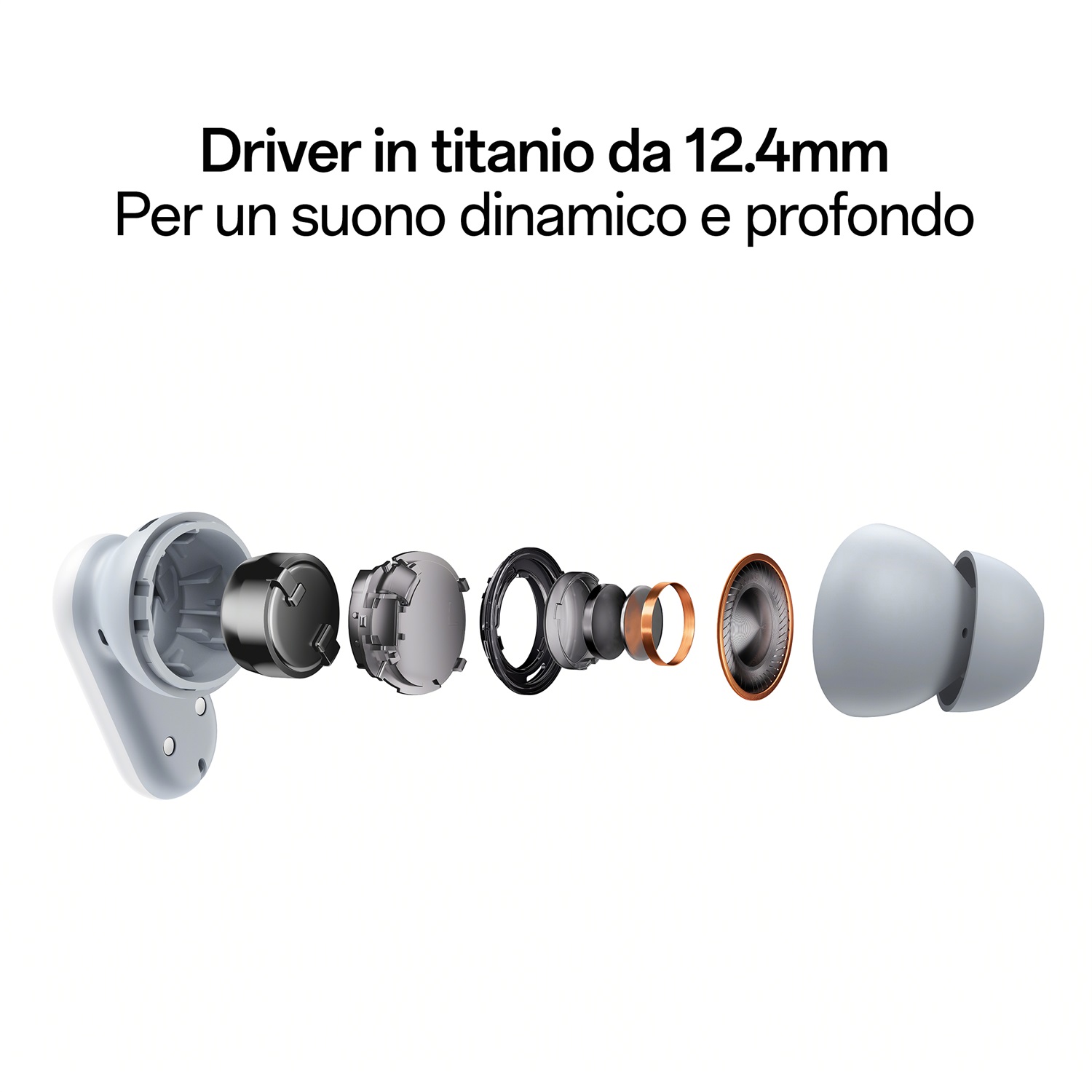 OPPO Enco Buds2 Pro Auricolari True Wireless, Driver Dinamico in Titanio da 12.4mm, Autonomia 38h, Bluetooth 5.3, Cancellazione del rumore IA, Controlli Touch, IP55, Compatibili con Android e iOS, Nero