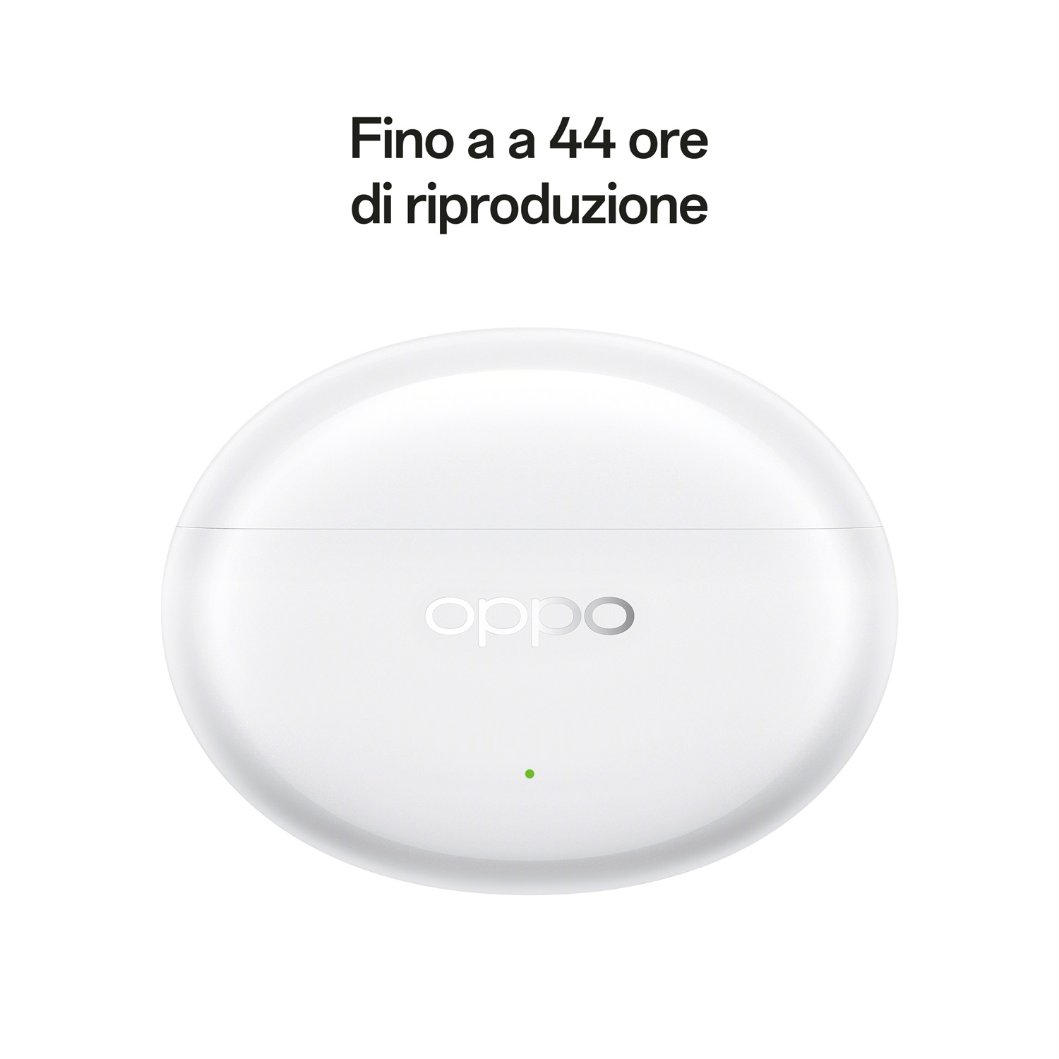 OPPO Enco Air4 Pro Auricolari True Wireless - 44h di Autonomia, Driver Dinamico in Titanio da 12.4mm, Bluetooth 5.4, Controlli Touch, Cancellazione del Rumore AI, Compatibili con Android e iOS, IP55, Bianco