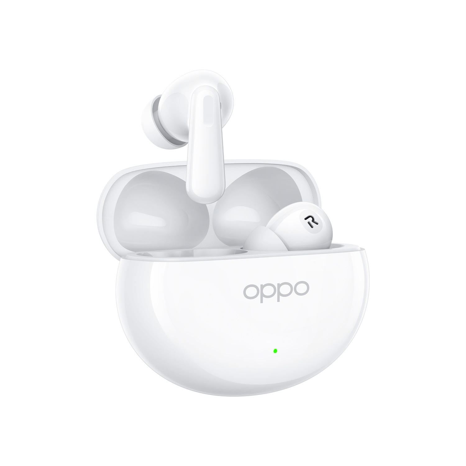 OPPO Enco Air4 Auricolari True Wireless - 44h di Autonomia, Driver Dinamico in Titanio da 12.4mm, Bluetooth 5.4, Controlli Touch, Cancellazione del Rumore AI, Compatibili con Android e iOS, IP55, Silky White