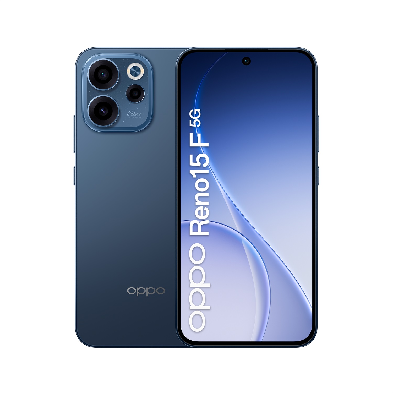 OPPO Reno15 F 5G - Smartphone AI, Tripla Fotocamera 50 8 2MP, Selfie 50MP, Display 6.57” AMOLED FHD 120Hz, Batteria 6500mAh, RAM 8GB (Espandibile) ROM 256GB, Dual SIM, Twilight Black
