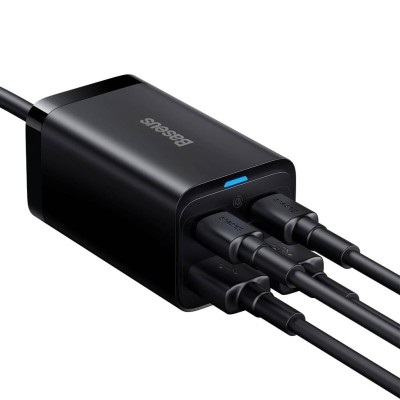 Baseus GaN3 Pro Alimentatore da rete 65W Nero - Caricatore AC per Telefono cellulare e Tablet, 15V 3A