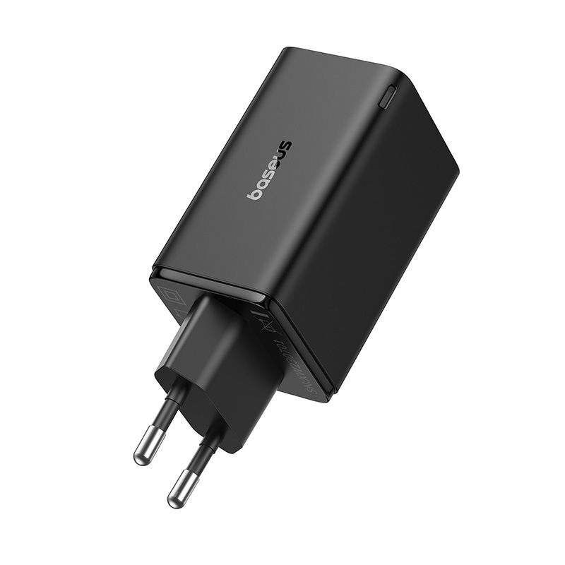 Baseus GAN6 Pro Caricabatterie Rapido 65W con 2x USB-C e 2x USB-A, Nero