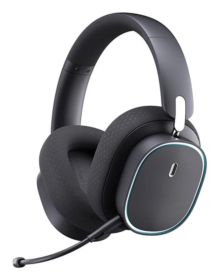 Baseus GH02 Cuffie Wireless da Gioco Over-Ear con Microfono, Bluetooth 5.3, Driver da 40 mm e Luci RGB
