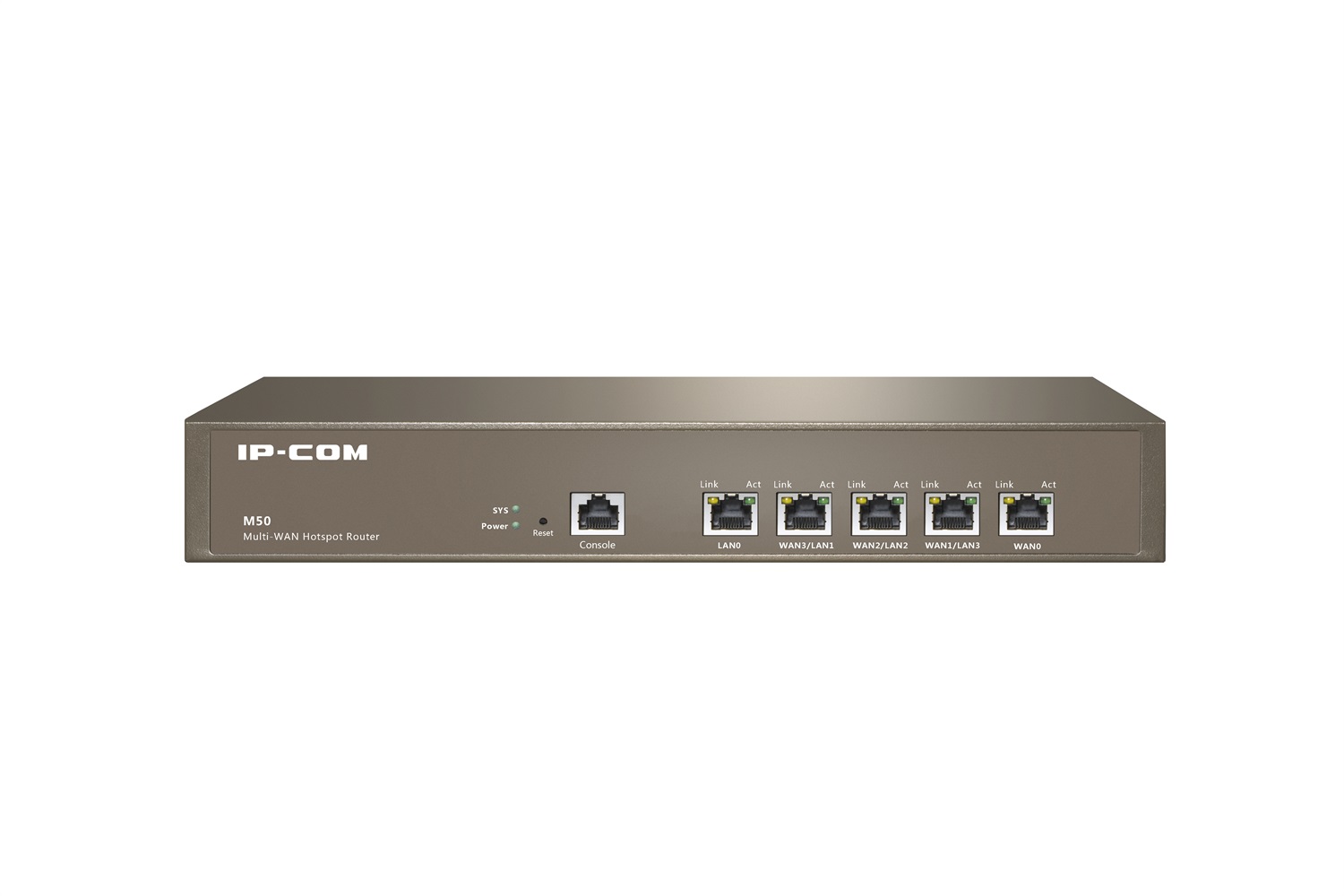IP-COM M50 Router Multi-WAN Hotspot Gigabit Ethernet - 4 Porte WAN, 100 Utenti, Bilanciamento Carico