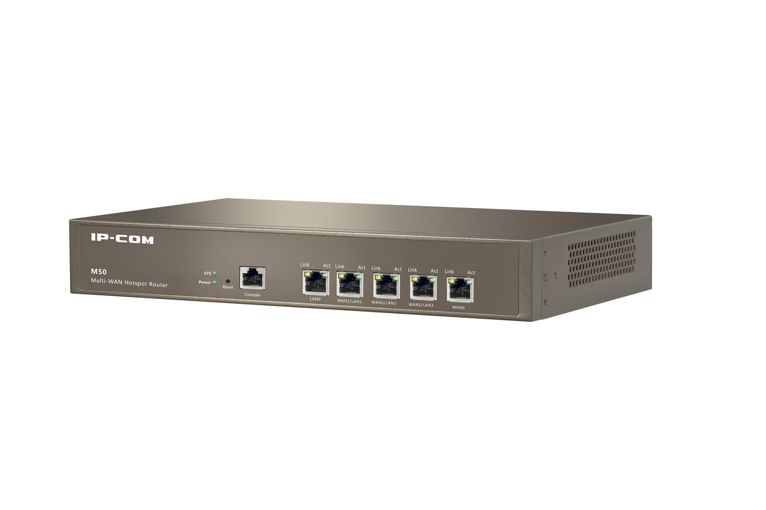 IP-COM M50 Router Multi-WAN Hotspot Gigabit Ethernet - 4 Porte WAN, 100 Utenti, Bilanciamento Carico