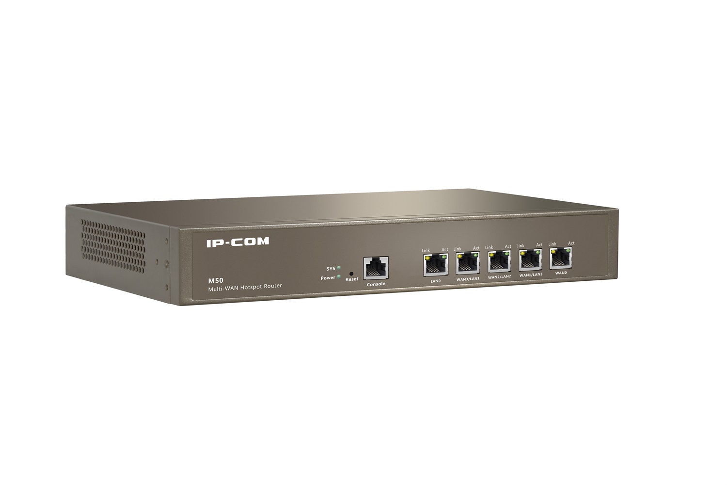 IP-COM M50 Router Multi-WAN Hotspot Gigabit Ethernet - 4 Porte WAN, 100 Utenti, Bilanciamento Carico