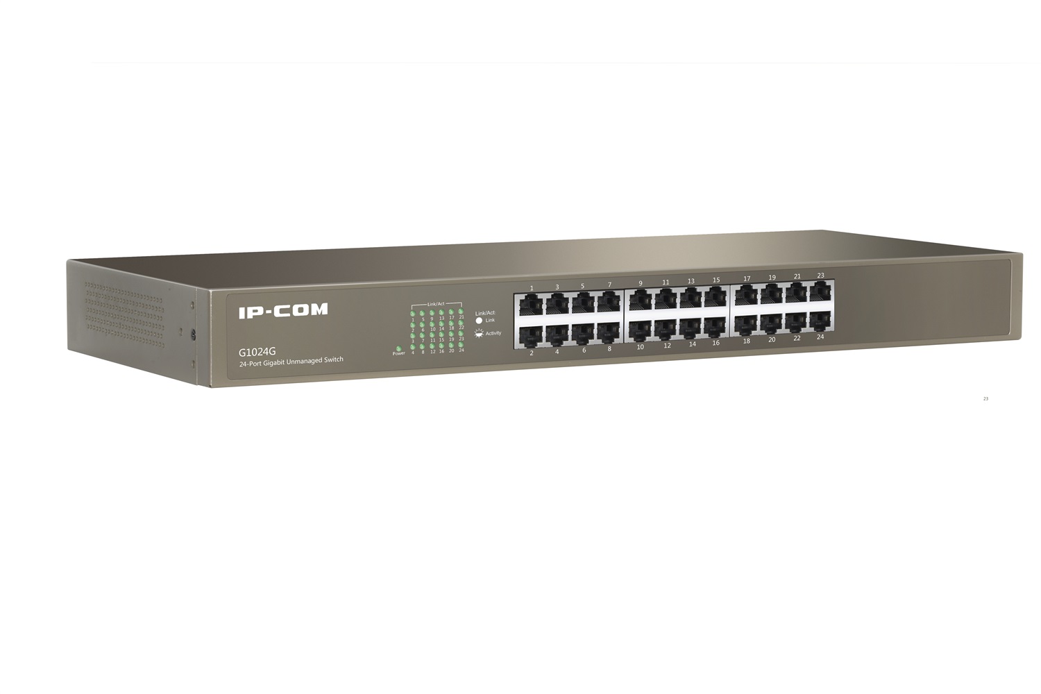 IP-COM Networks G1024G Switch 24 Porte Gigabit Unmanaged Rack - Ethernet (10/100/1000), Full Duplex, 48 Gbit/s