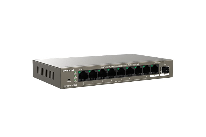 IP-COM G2210P-8-102W Switch di rete Gestito 8 Porte Gigabit Ethernet PoE con 1 Porta SFP