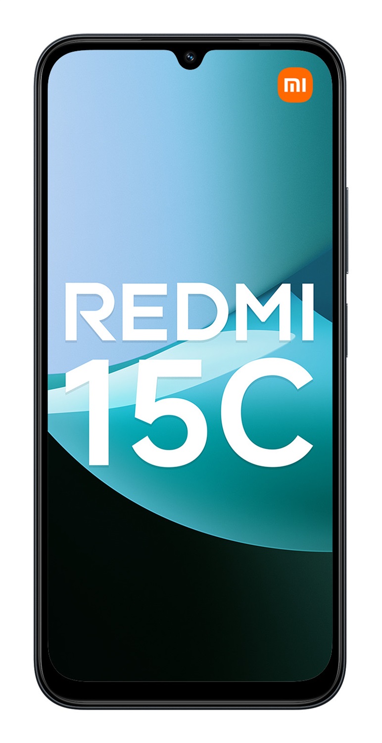 Xiaomi Redmi 15C - Smartphone 4G Dual Sim, 6.9'' Display, 4GB RAM, 256GB, Fotocamera 50MP, Batteria 6000mAh, Ricarica Rapida 33W, Midnight Black