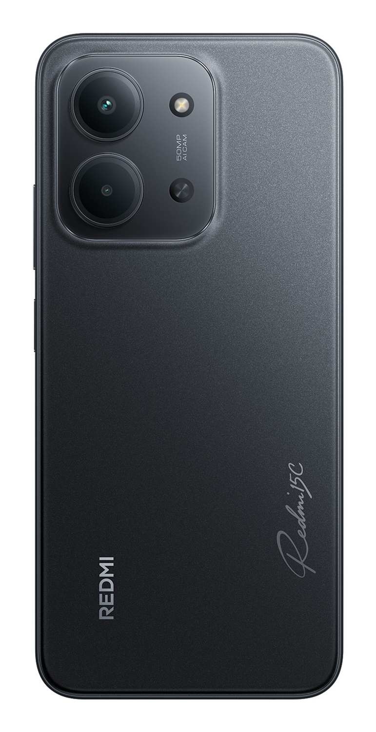 Xiaomi Redmi 15C - Smartphone 4G Dual Sim, 6.9'' Display, 4GB RAM, 256GB, Fotocamera 50MP, Batteria 6000mAh, Ricarica Rapida 33W, Midnight Black