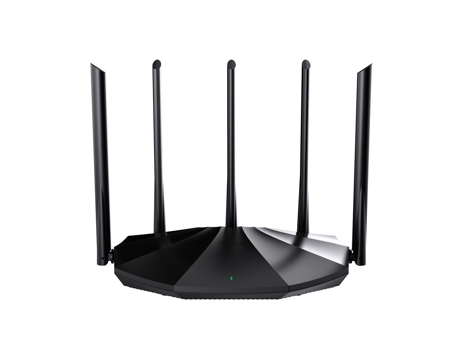 Tenda TX2 Pro Router Wi-Fi 6 Dual-Band Gigabit - Fino a 1501 Mbps, 5 Antenne, Ethernet LAN, Nero