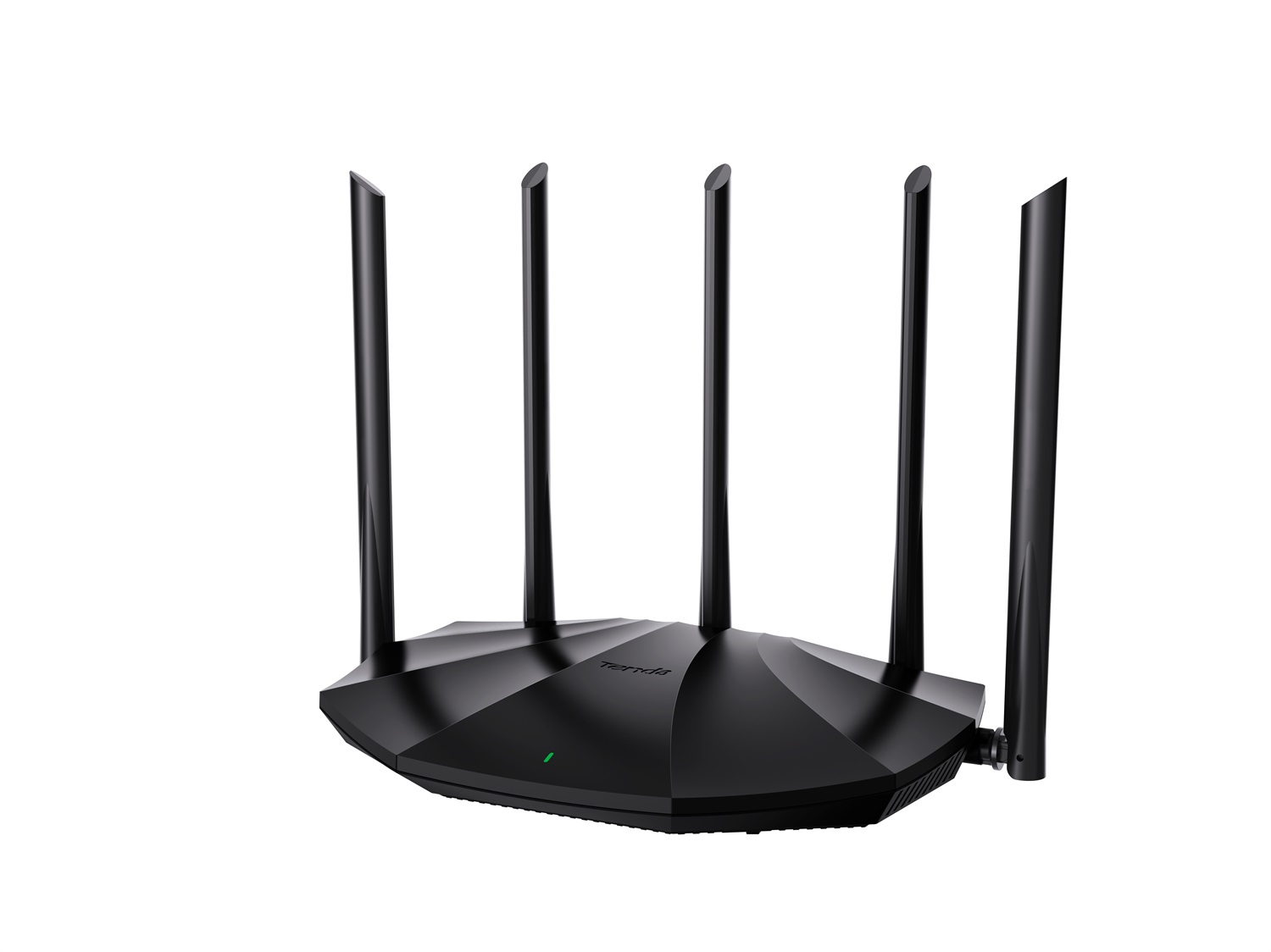 Tenda TX2 Pro Router Wi-Fi 6 Dual-Band Gigabit - Fino a 1501 Mbps, 5 Antenne, Ethernet LAN, Nero