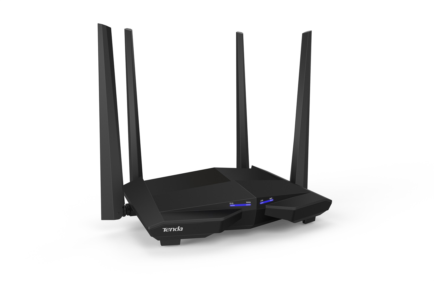 Tenda AC10 Router Wireless Gigabit Dual-Band Wi-Fi 5 (802.11ac) fino a 1167 Mbps, 4 Porte Gigabit, Nero