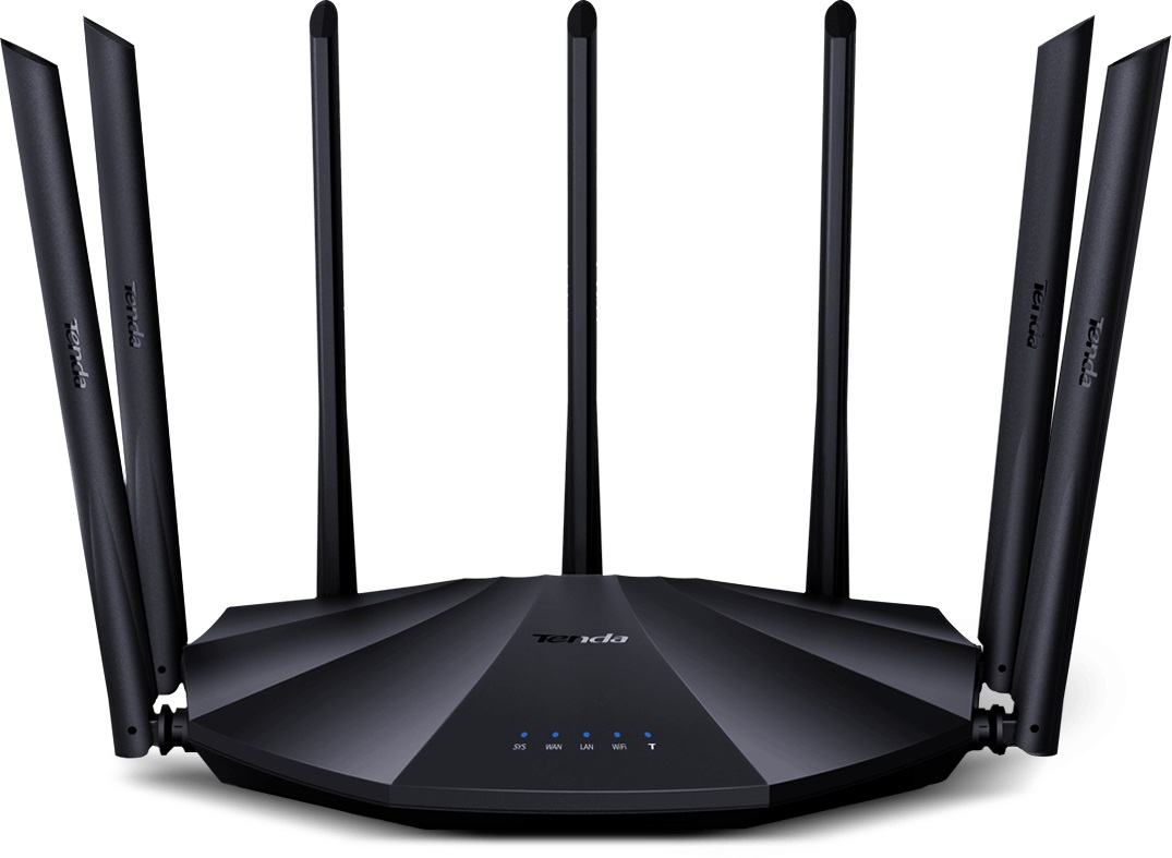 Tenda AC23 Router Wireless Dual Band Gigabit 2033 Mbps con 7 Antenne e 4 Porte Ethernet