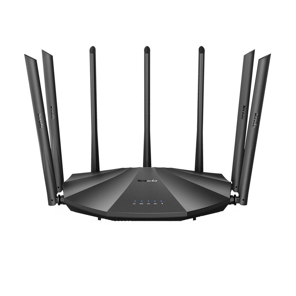 Tenda AC23 Router Wireless Dual Band Gigabit 2033 Mbps con 7 Antenne e 4 Porte Ethernet