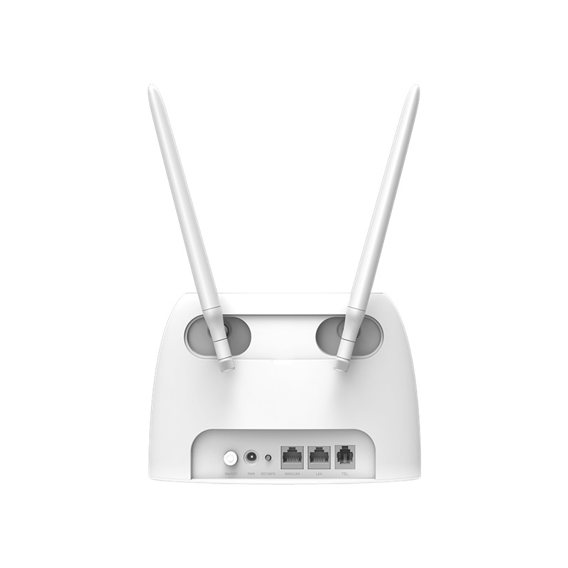 Tenda 4G06 N300 Router Wireless 4G VoLTE, Wi-Fi 4 (802.11n), Banda Singola (2.4 GHz), 150 Mbps, Connettività Fino a 32 Dispositivi, Antenne Rimovibili, Bianco