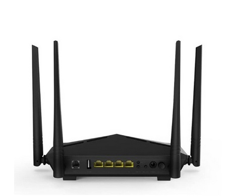 Tenda V1200 Router Modem Dual-band Wi-Fi 5 (802.11ac) Nero - Velocità fino a 1167 Mbps, 4 Porte Gigabit, Compatibile VDSL/ADSL