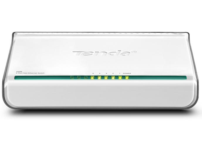 Tenda S105 - Switch Ethernet 5 Porte 10/100 Mbps Non Gestito - Design Desktop