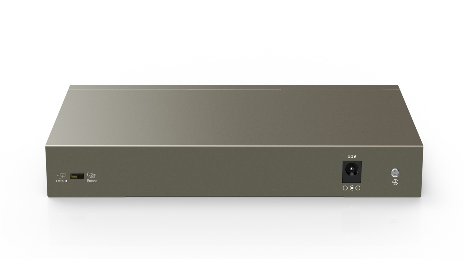 Tenda TEF1109P-8-63W Switch di rete 9 Porte con 8 Porte PoE 10/100 Mbps - 63W, Chassis in Metallo, Protezione Antifulmine