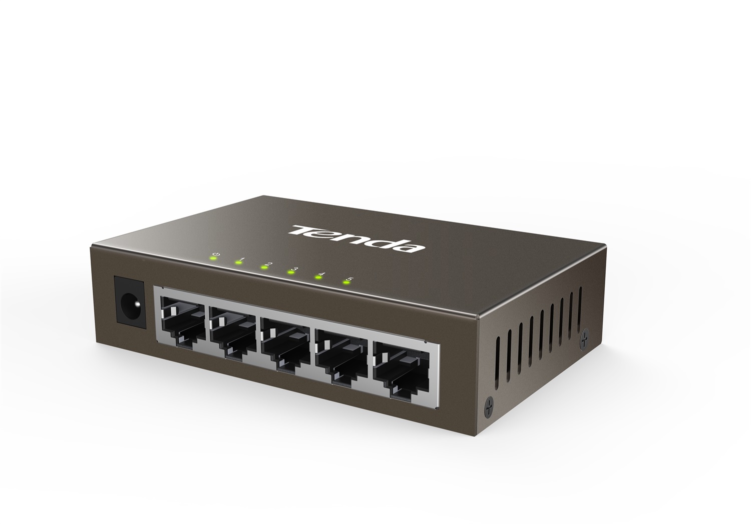 Tenda TEG1005D Switch di Rete Non Gestito 5 Porte Gigabit Ethernet (10/100/1000) con Protezione Fulmini, Plug & Play, Montaggio Desktop o a Parete