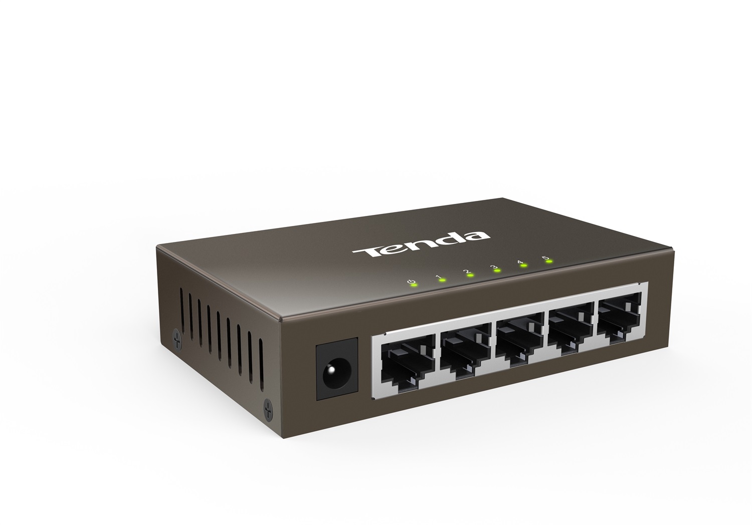 Tenda TEG1005D Switch di Rete Non Gestito 5 Porte Gigabit Ethernet (10/100/1000) con Protezione Fulmini, Plug & Play, Montaggio Desktop o a Parete