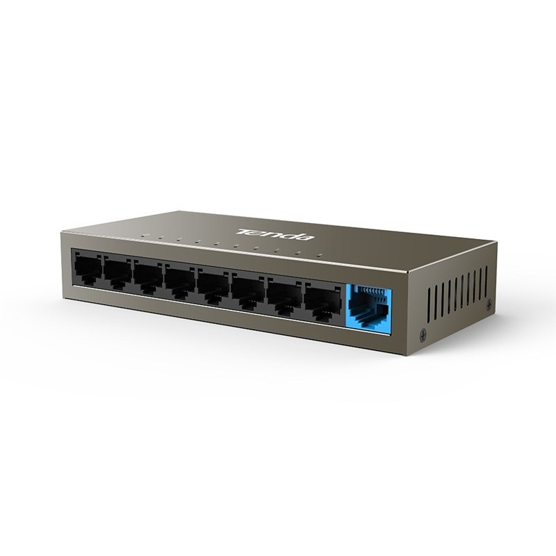 Tenda TEF1109D Switch di rete Non gestito 9 Porte Fast Ethernet (10/100) Metallo Grigio