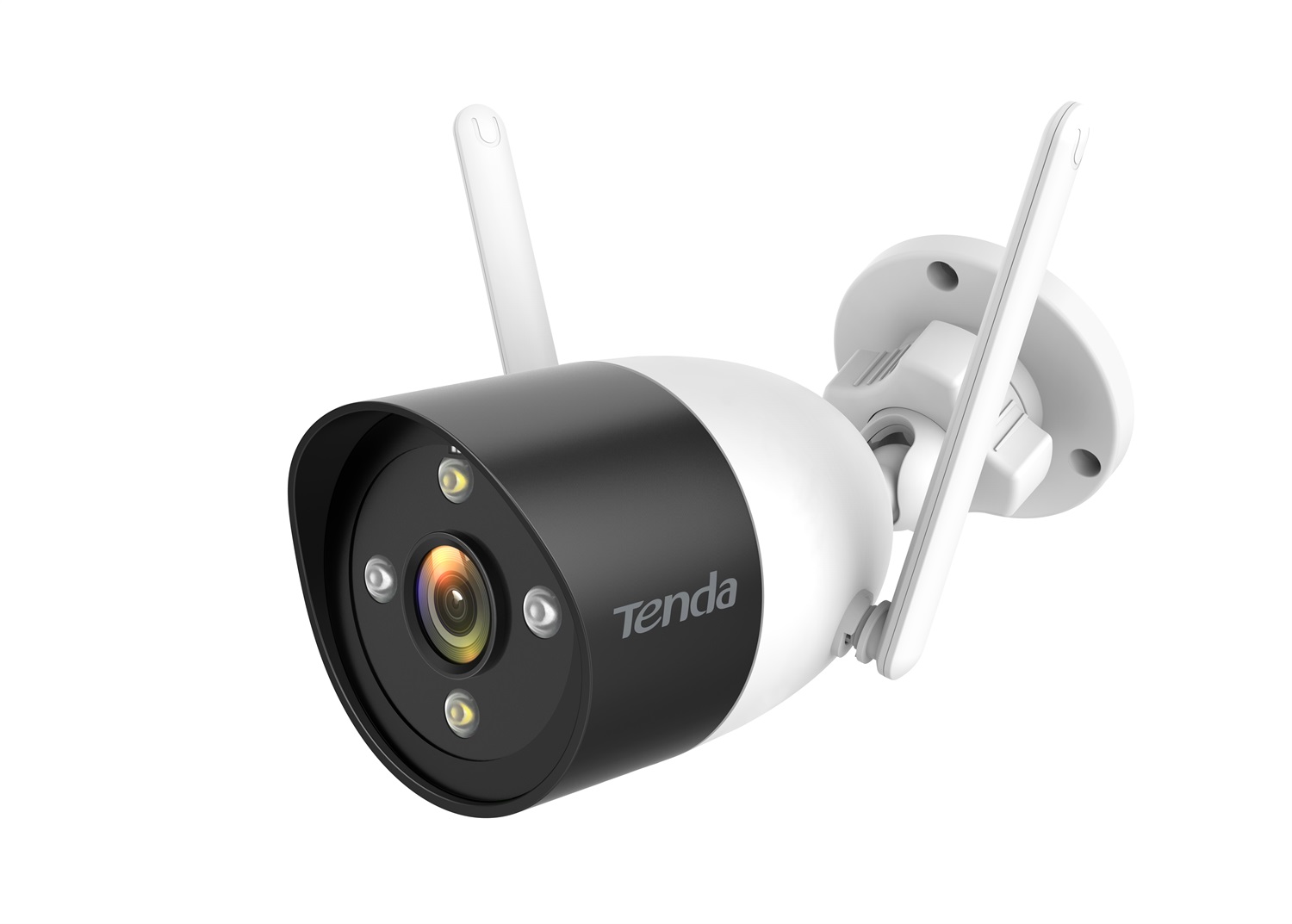 Tenda K4W-3TC Kit di Videosorveglianza HD Wireless con 4 Telecamere, NVR e Allarme, Rilevamento Movimento