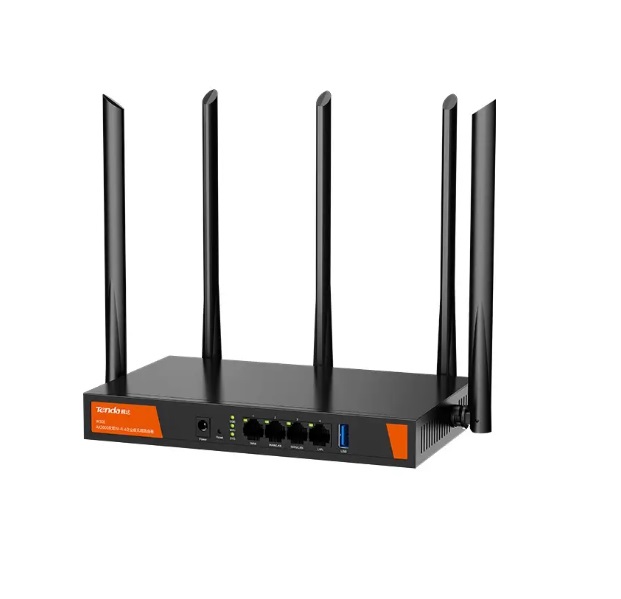 Tenda W30E Router Wi-Fi 6 Dual Band AX3000 - 256MB RAM, Gigabit Ethernet, Chassis in Metallo, Gestione Fino a 200 Client