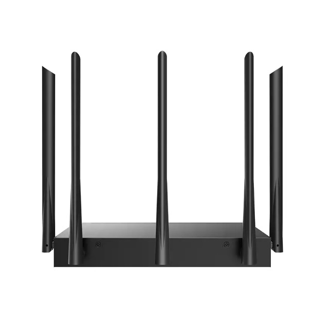 Tenda W30E Router Wi-Fi 6 Dual Band AX3000 - 256MB RAM, Gigabit Ethernet, Chassis in Metallo, Gestione Fino a 200 Client