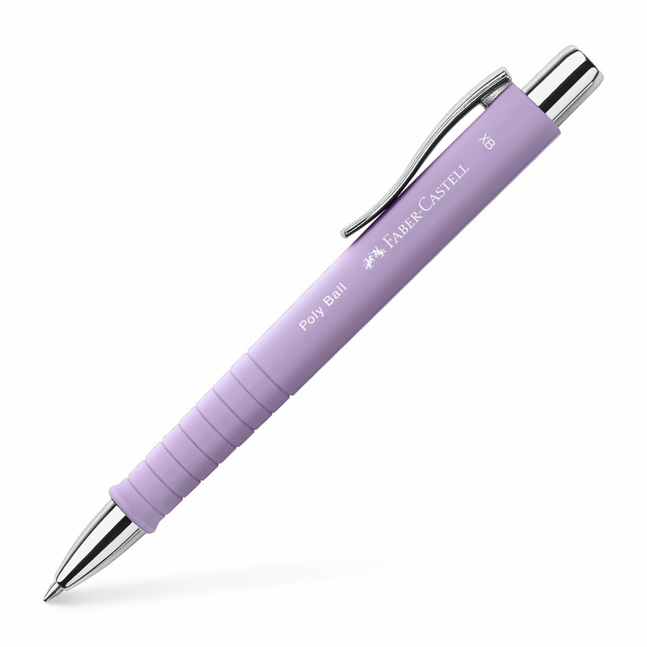 Faber-Castell Penna a sfera Poly Ball 0,7mm Ergonomica Sweet Lilac con Inchiostro Indelebile
