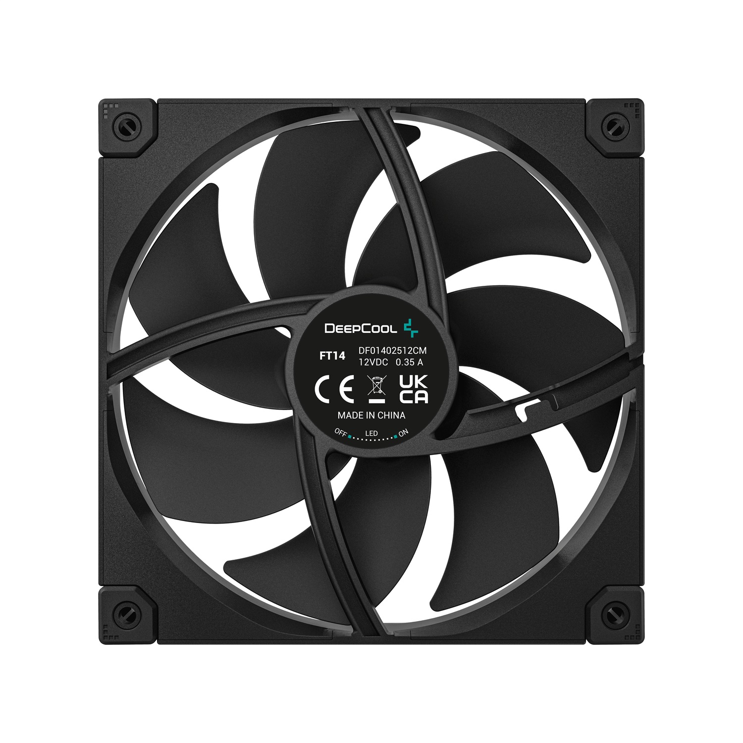 DeepCool FT14 Ventola 140mm PWM - Basso Rumore, Alta Prestazione, 25,1 dB