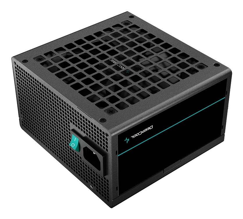 DeepCool PF600 Alimentatore 600W ATX Nero - 20 4 pin, Certificazione 80 PLUS White, Non Modulare