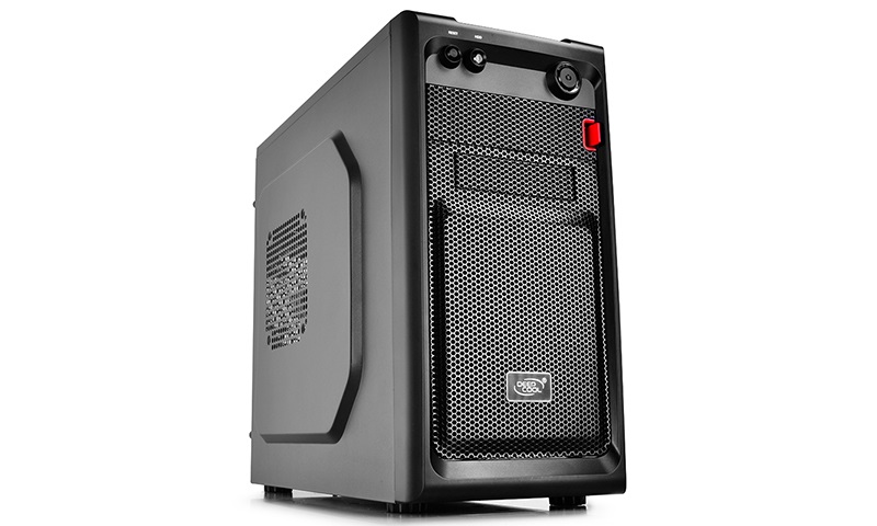 DeepCool DP-MATX-SMTR Computer Case Nero - Mini-Tower per Micro ATX e Mini-ITX con Ventole da 80 mm e 120 mm