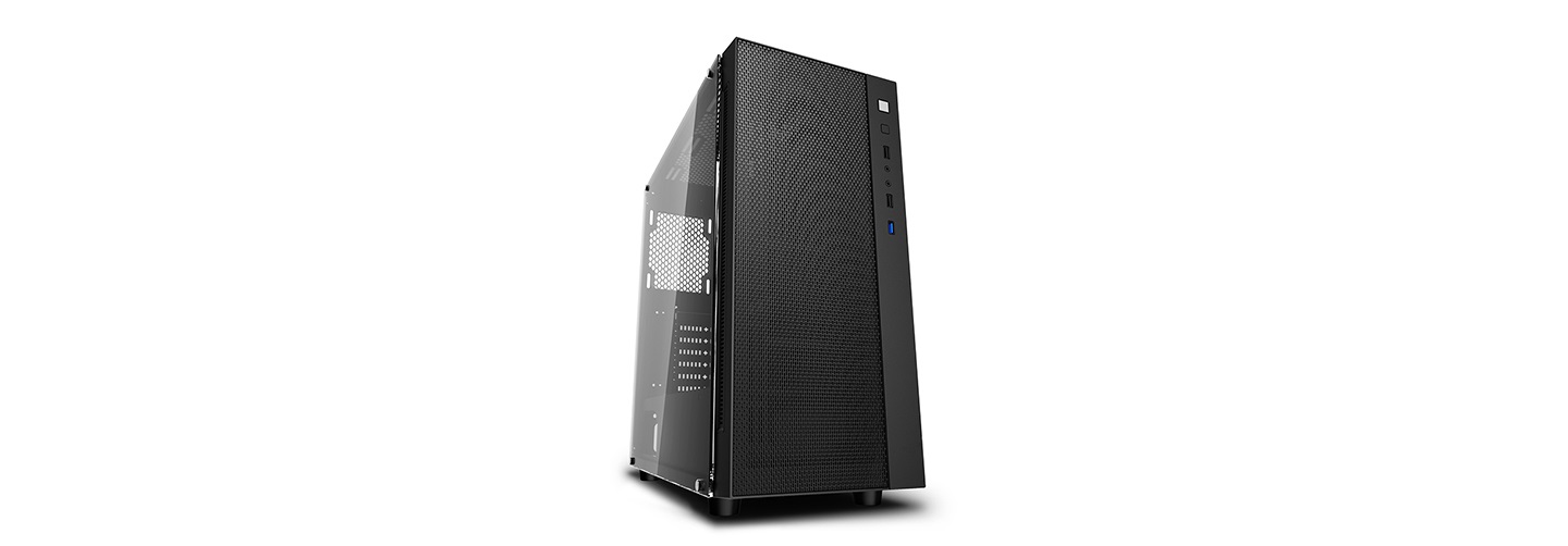 DeepCool Matrexx 55 Mesh Midi Tower Case ATX - Nero, Vetro Temperato, Gestione Cavi Ottimizzata