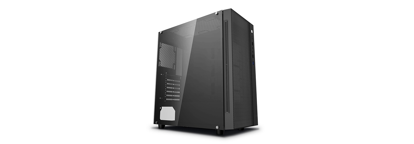 DeepCool Matrexx 55 Mesh Midi Tower Case ATX - Nero, Vetro Temperato, Gestione Cavi Ottimizzata