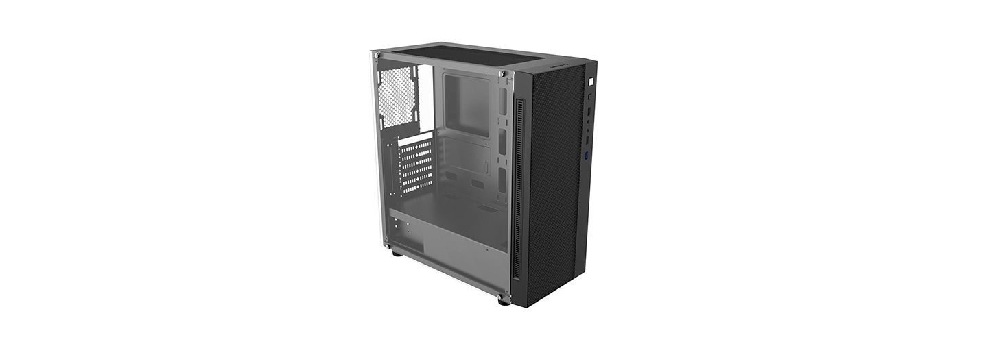DeepCool Matrexx 55 Mesh Midi Tower Case ATX - Nero, Vetro Temperato, Gestione Cavi Ottimizzata