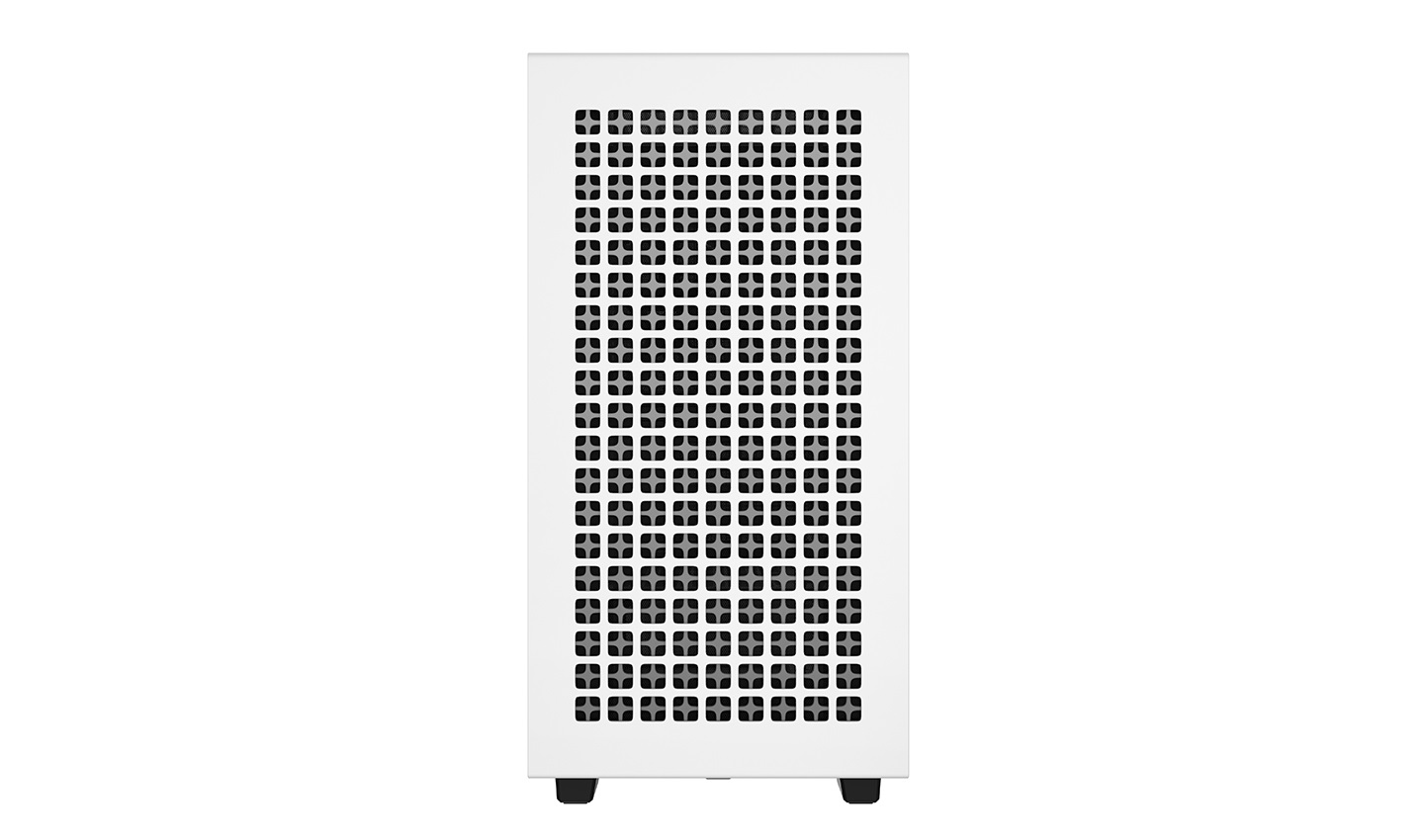 DeepCool CH370 WH Mini Tower Bianco - Case Micro-ATX con finestra in vetro temperato, 1 ventola da 120mm, supporto cuffie estraibile e pannelli frontali commutabili