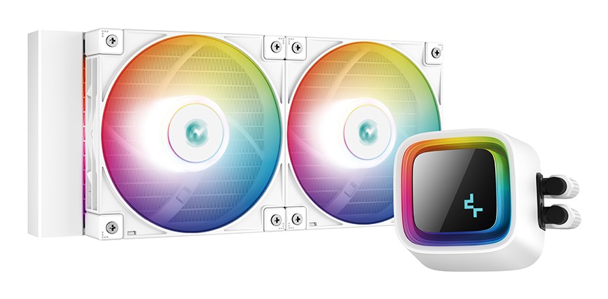 DeepCool LS520 WH Raffreddatore di liquidi tutto in uno 12 cm Bianco - 500-2250 Giri/min, 32,9 dB