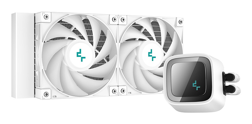 DeepCool LS520 WH Raffreddatore di liquidi tutto in uno 12 cm Bianco - 500-2250 Giri/min, 32,9 dB