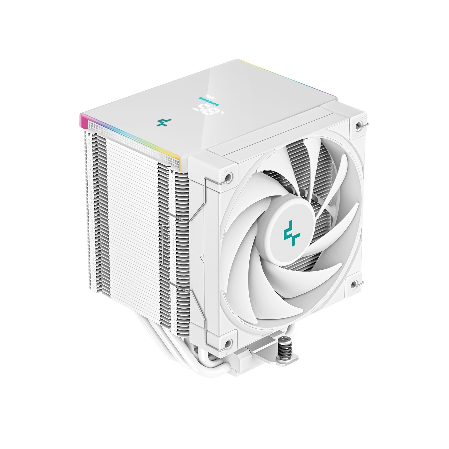 DeepCool AK500 Digital WH Raffreddatore d'aria 12 cm Bianco con Display Digitale e LED ARGB