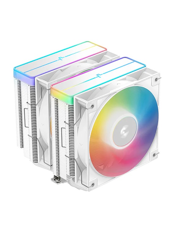 DeepCool AG620 WH ARGB V2 - Raffreddatore d'aria CPU Bianco con Ventola da 12cm e Doppia Torre