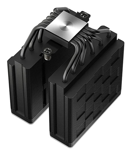 DeepCool AG620 BK ARGB V2 - Dissipatore per CPU a doppia torre, Nero, con illuminazione ARGB