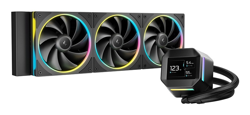 DeepCool LM360 - Dissipatore a liquido 360mm con display IPS e illuminazione ARGB