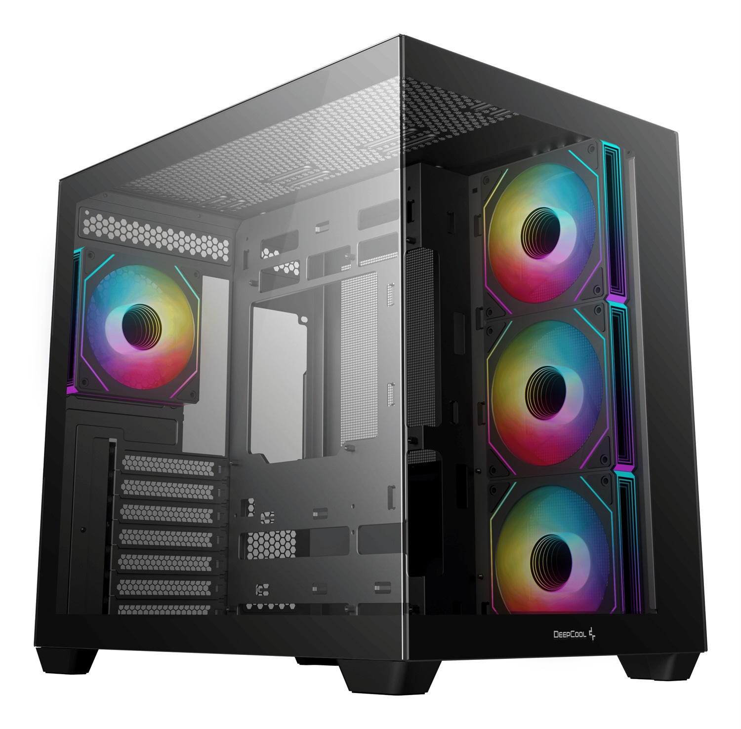 DeepCool CG530 4F Midi Tower Nero - Case PC con 4 Ventole PWM ARGB e Vetro Temperato