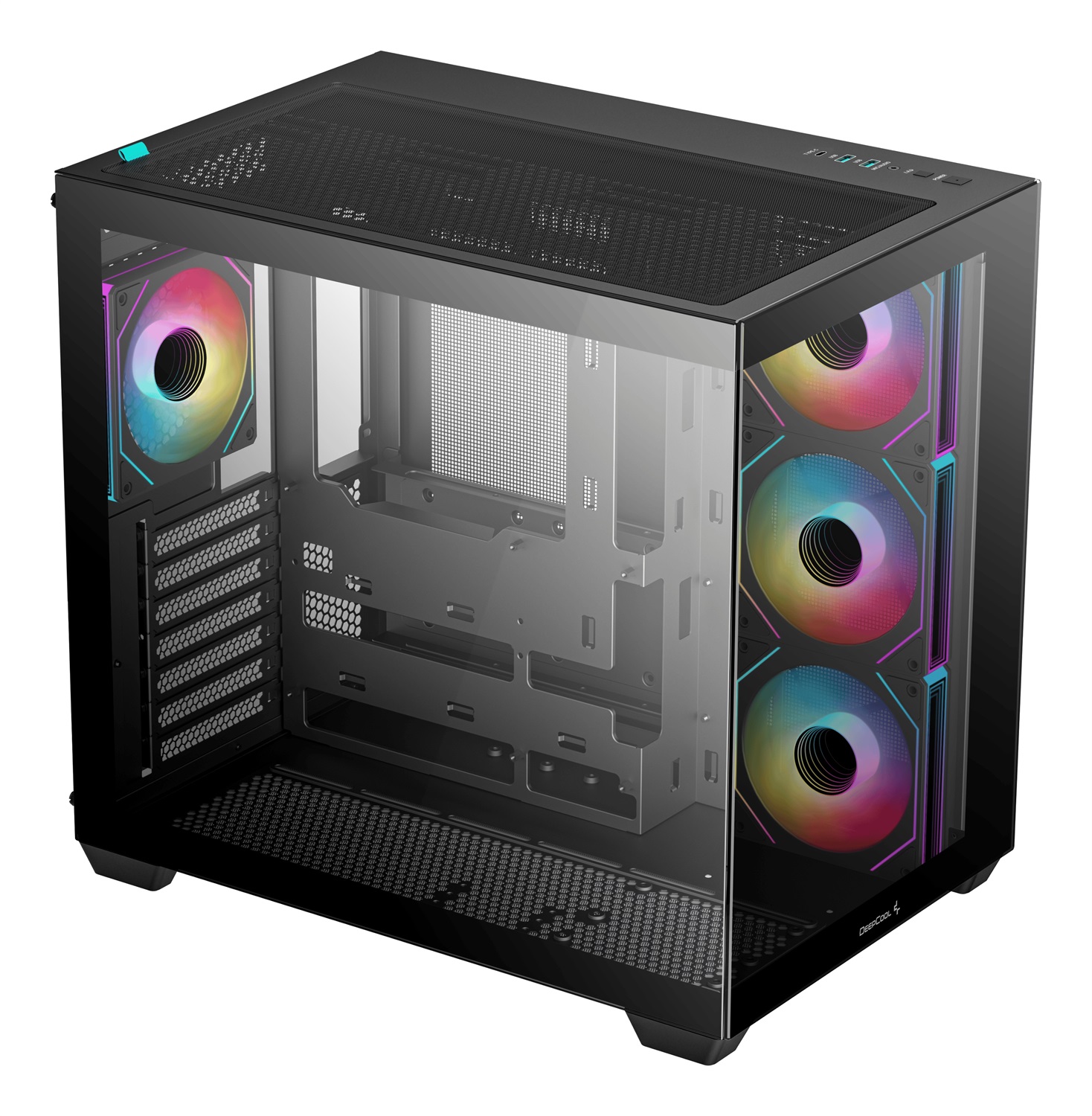 DeepCool CG530 4F Midi Tower Nero - Case PC con 4 Ventole PWM ARGB e Vetro Temperato
