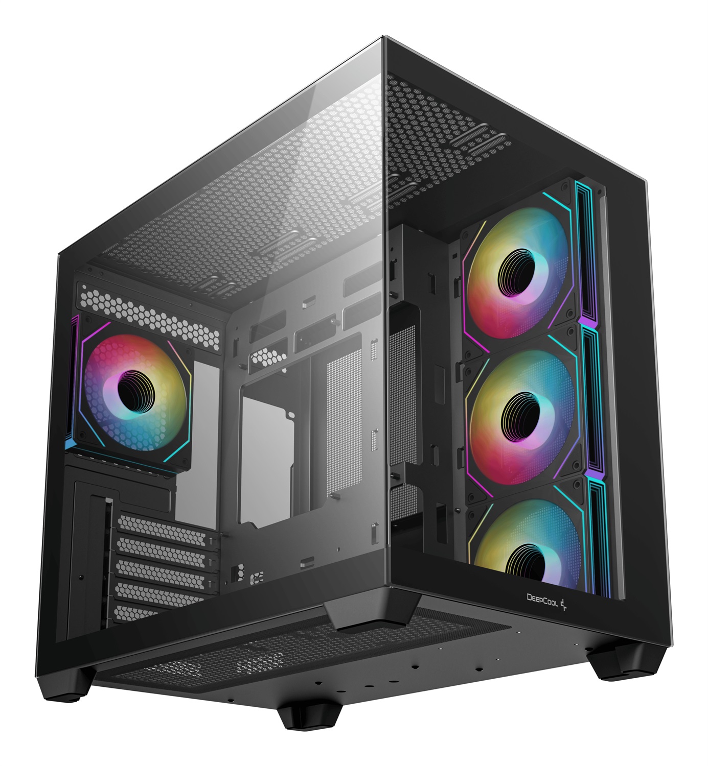 DeepCool CG530 4F Midi Tower Nero - Case PC con 4 Ventole PWM ARGB e Vetro Temperato