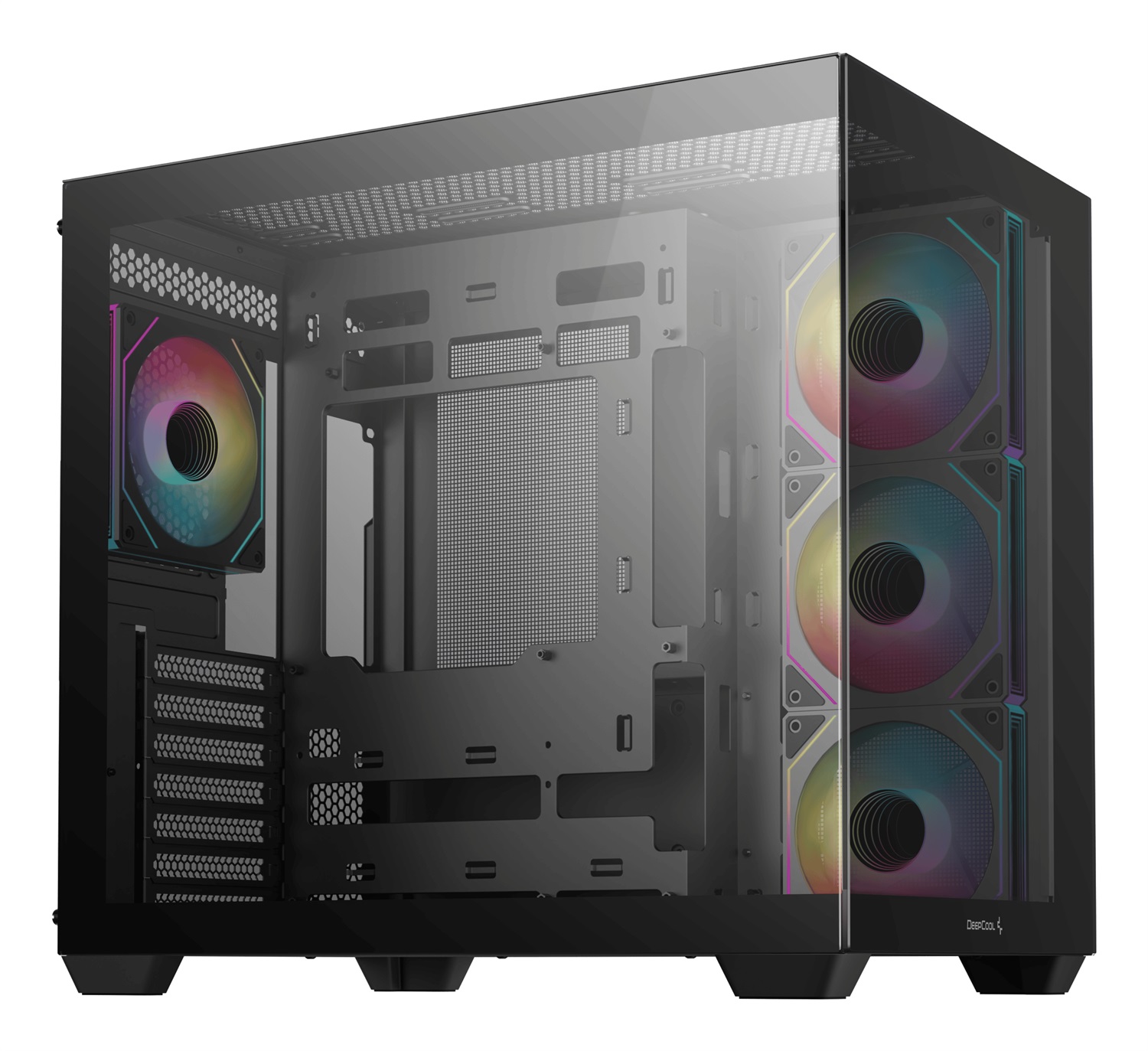 DeepCool CG530 4F Midi Tower Nero - Case PC con 4 Ventole PWM ARGB e Vetro Temperato