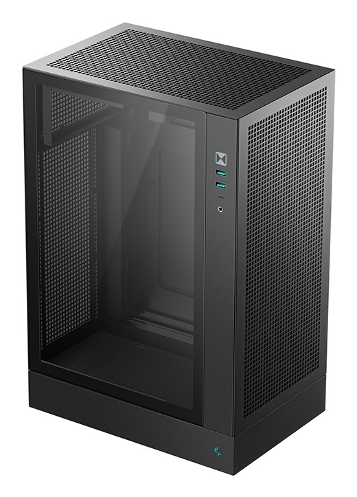 DeepCool CH170 PLUS Tower Midi-Tower Nero - Compatibile ATX, micro ATX, Mini-ITX, Vetro Temperato