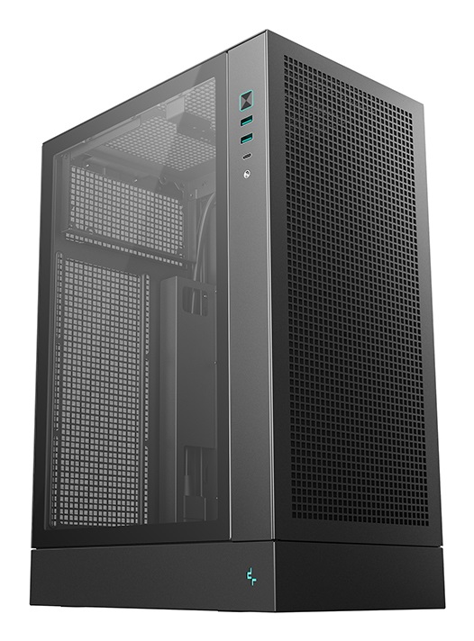 DeepCool CH170 PLUS Tower Midi-Tower Nero - Compatibile ATX, micro ATX, Mini-ITX, Vetro Temperato